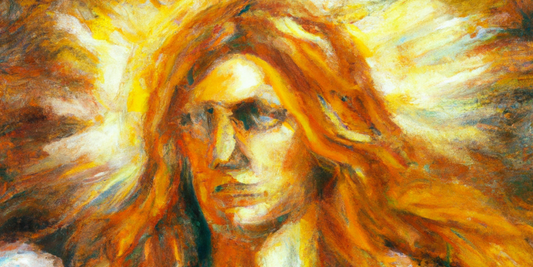 Oil painting of Archangel Asariel as depicted in Divine Gudance: Messages from the Angels
