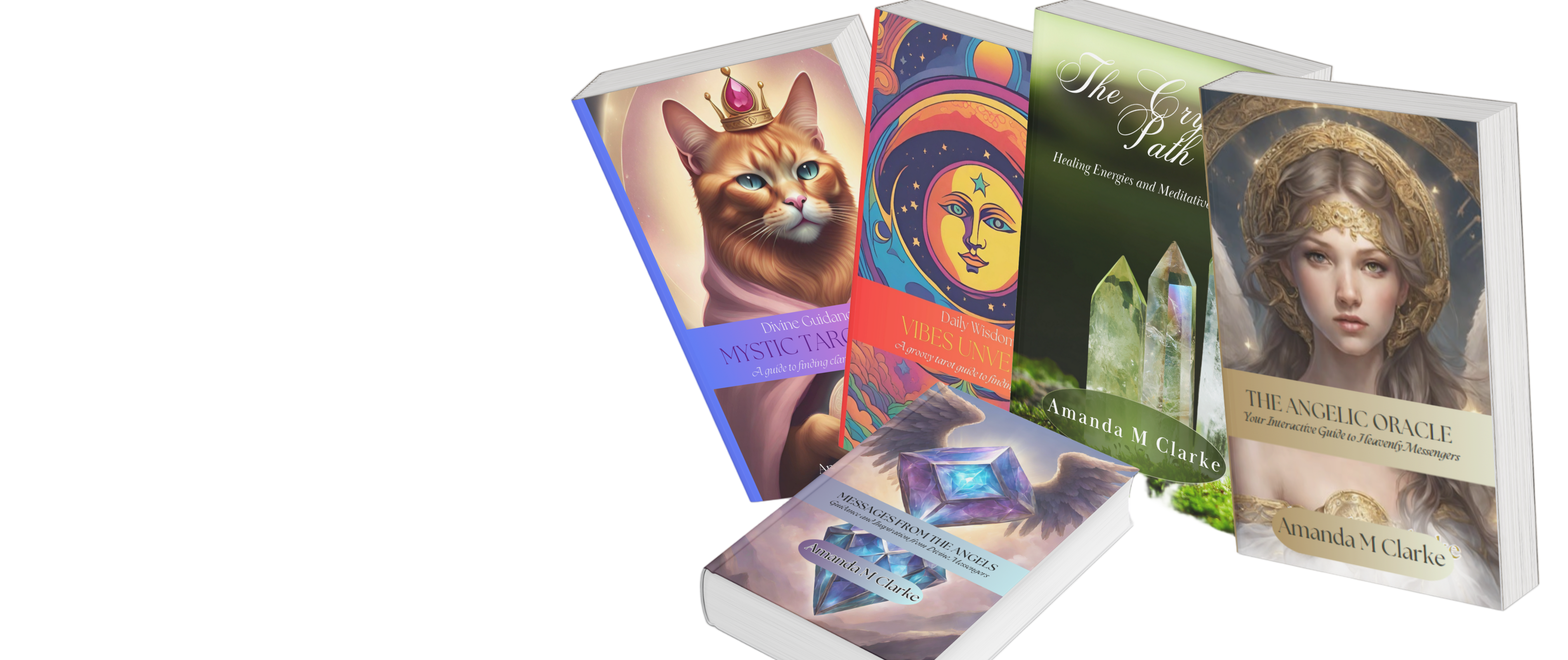 The Literary Oracle collection of Tarot Books, Angel Messages, and Crystal Reading books